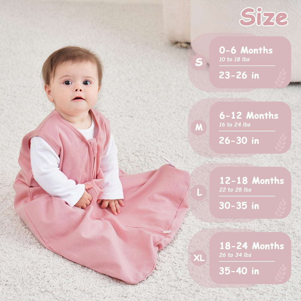 Looxii baby sleep sack legroom design lets tiny legs move safely.