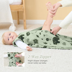 Looxii sleep sack quilted pattern showing even filling for warmth.