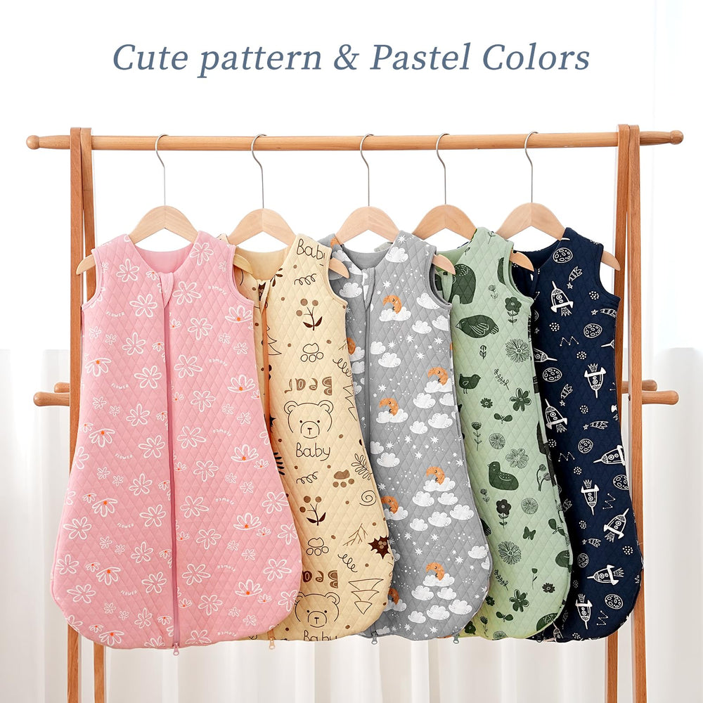 Looxii sleep sack resists shrinkage with repeat washing for long-lasting use.