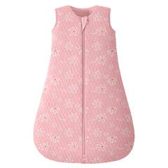 Looxii baby sleep sack shows soft cotton exterior for gentle warmth during sleep.