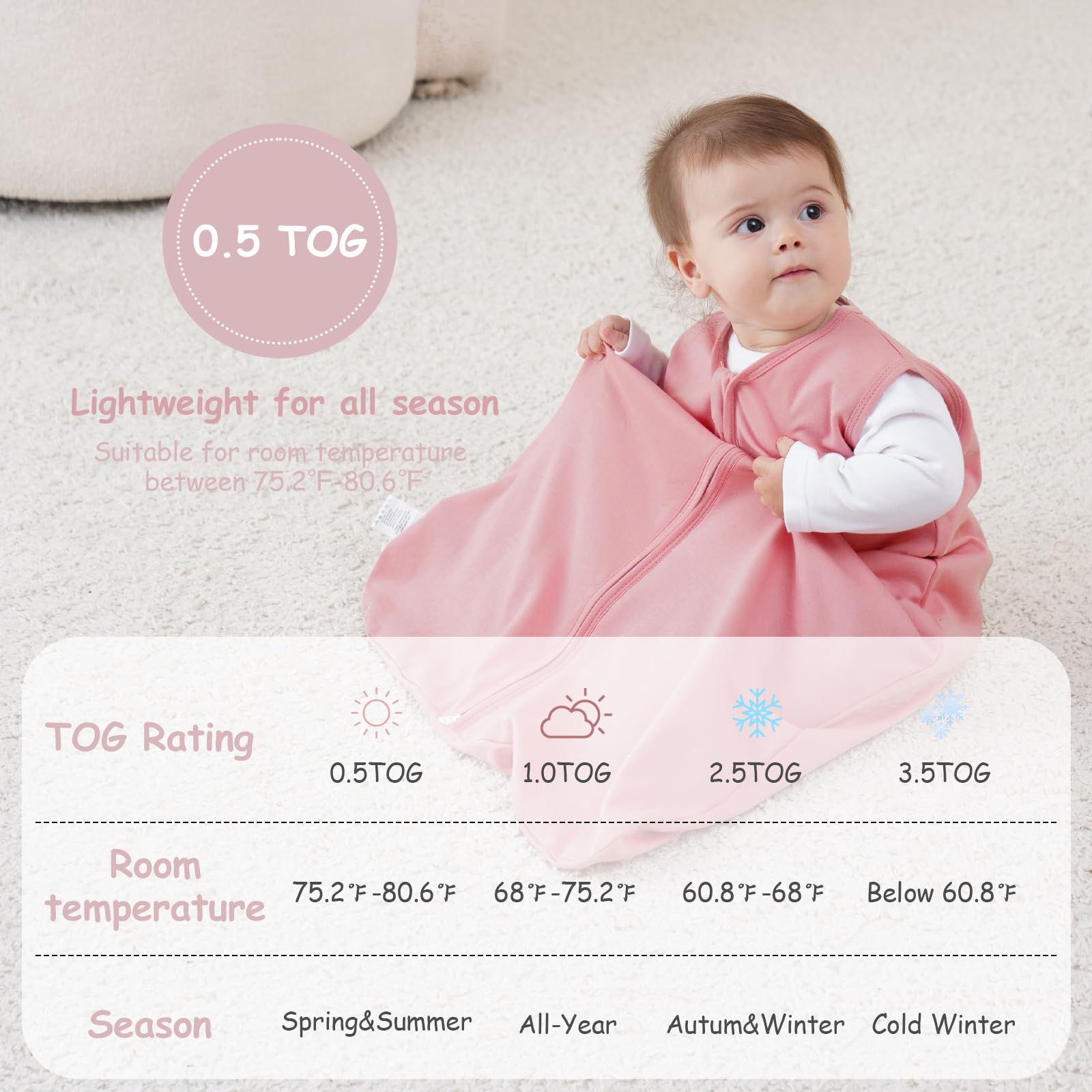 Looxii sleep sack roomy interior supports hip comfort and movement