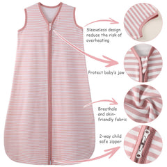 Looxii baby sleep sack spacious interior supports leg movement while staying secure.