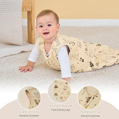Looxii baby sleep sack two-way-zipper: easy diaper changes without waking baby.