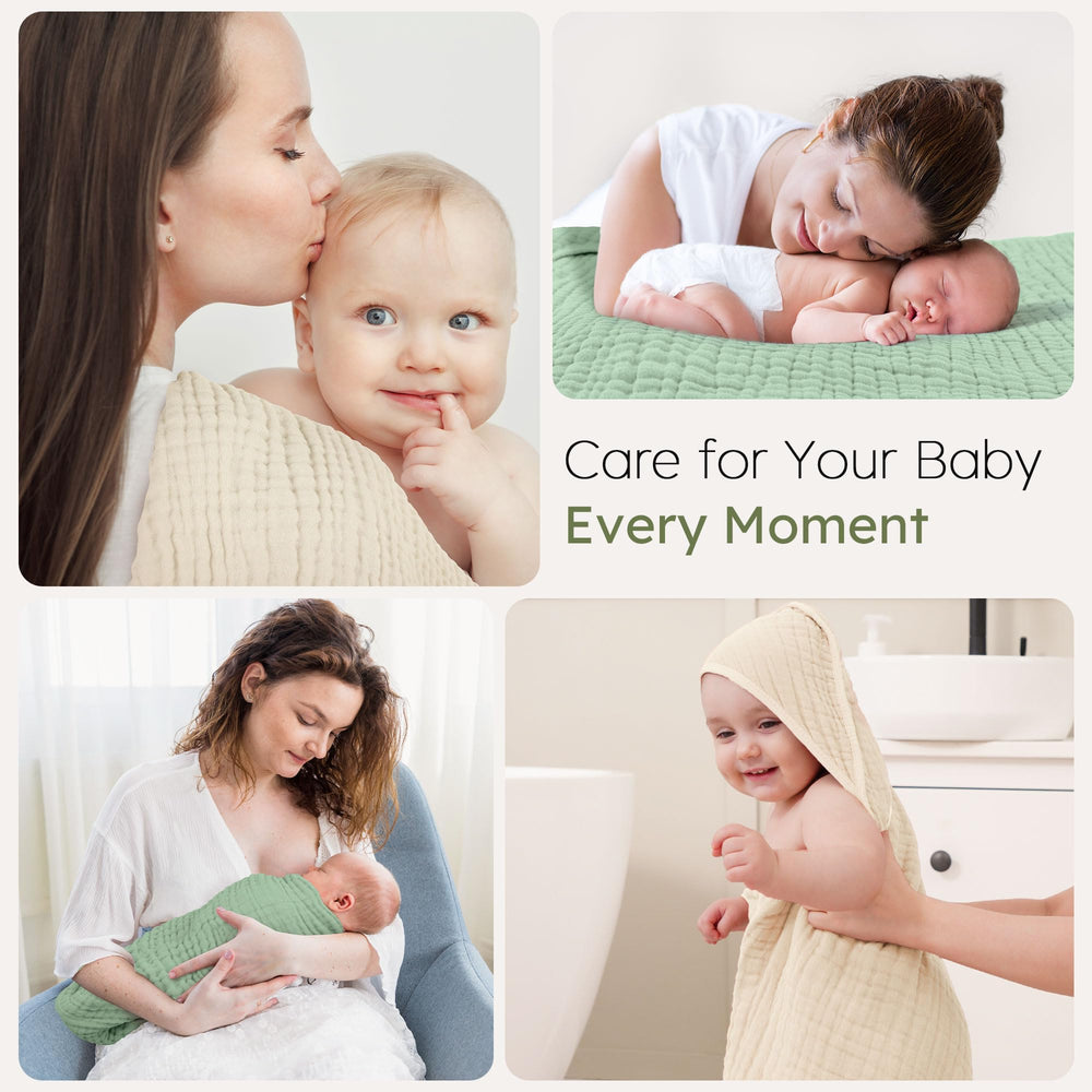 Looxii towels versatile-use image demonstrates swaddle or change mat capability
