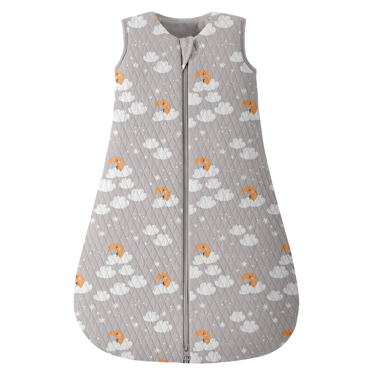 Looxii baby sleep sack fabric close-up highlights soft cotton exterior for gentle skin contact.