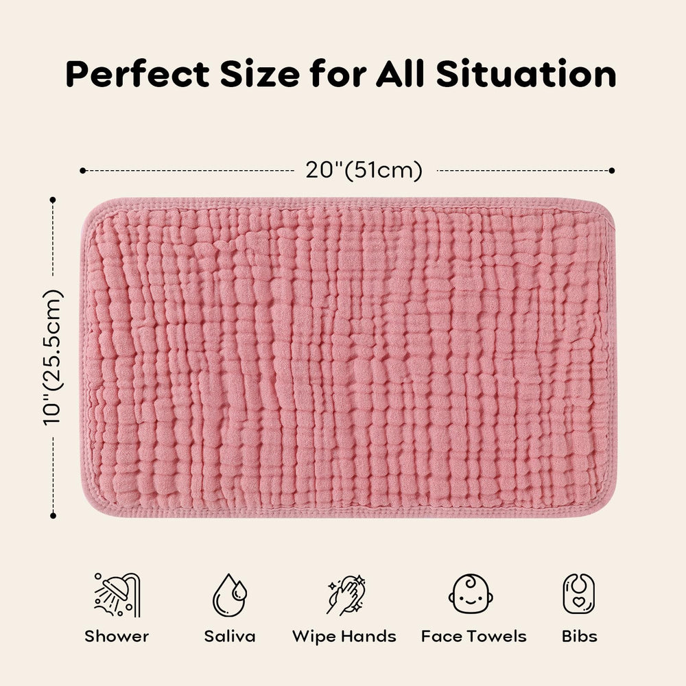 Looxii burp cloths machine washable quick-drying for busy parents.