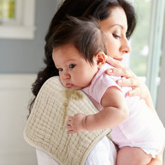 Looxii Muslin Burp Cloths reinforced edges prevent unraveling during active use
