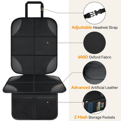 Lopjibar baby car seat protector anti-slip-backing prevents sliding during journeys