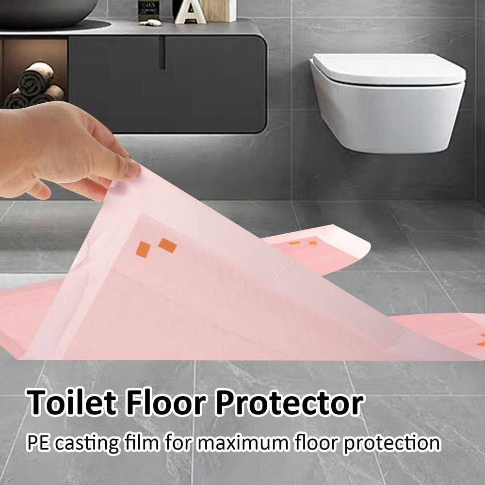 LOPYXBR absorbent front side contains liquids for a cleaner bathroom.