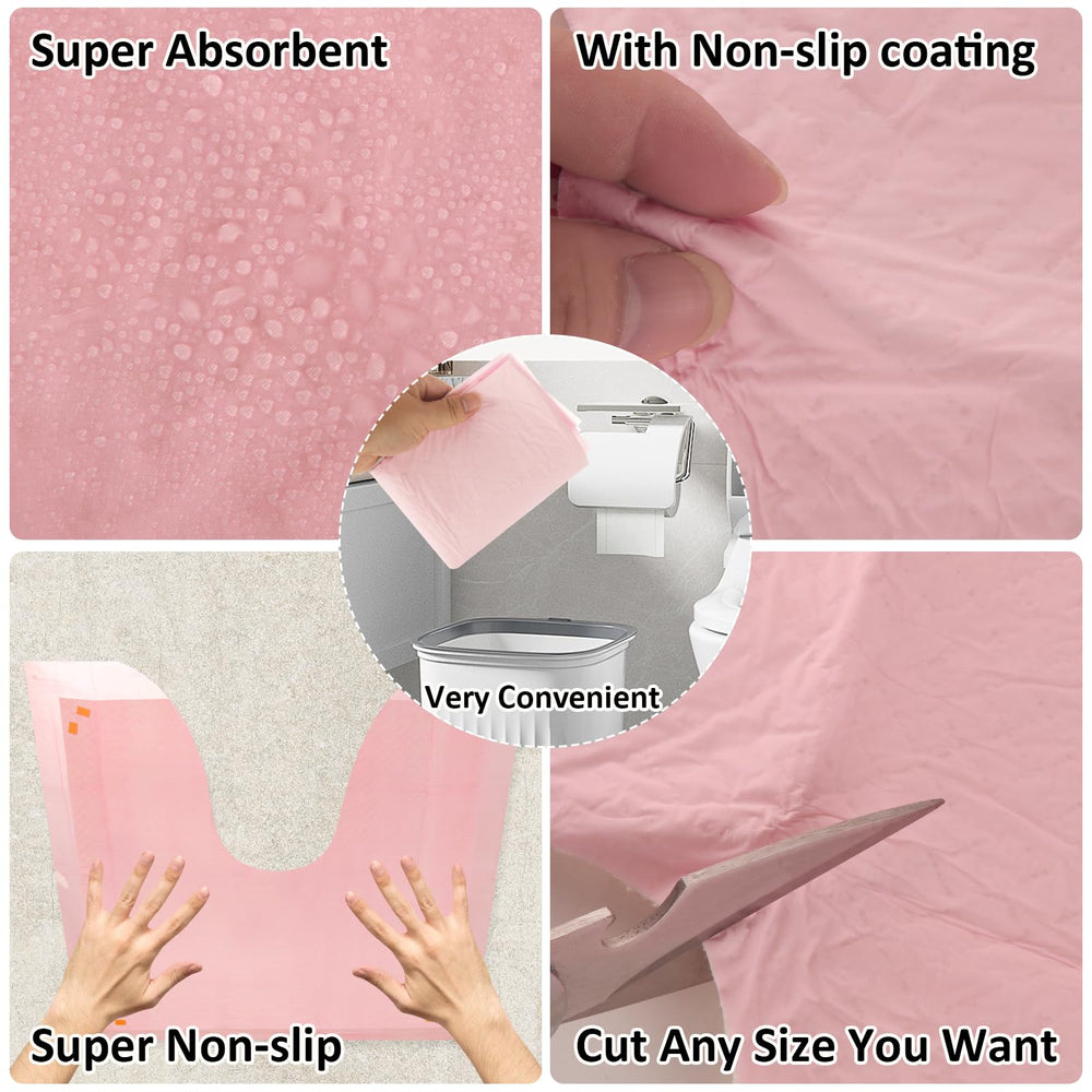 LOPYXBR non-slip reverse coating reduces slips on bathroom floors.