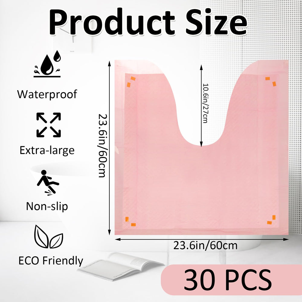 LOPYXBR U-shaped toilet pee guard provides full around-toilet coverage.