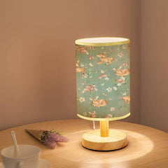 LOPYEIJFG baby deer watercolor shade lamp adds gentle nursery lighting.