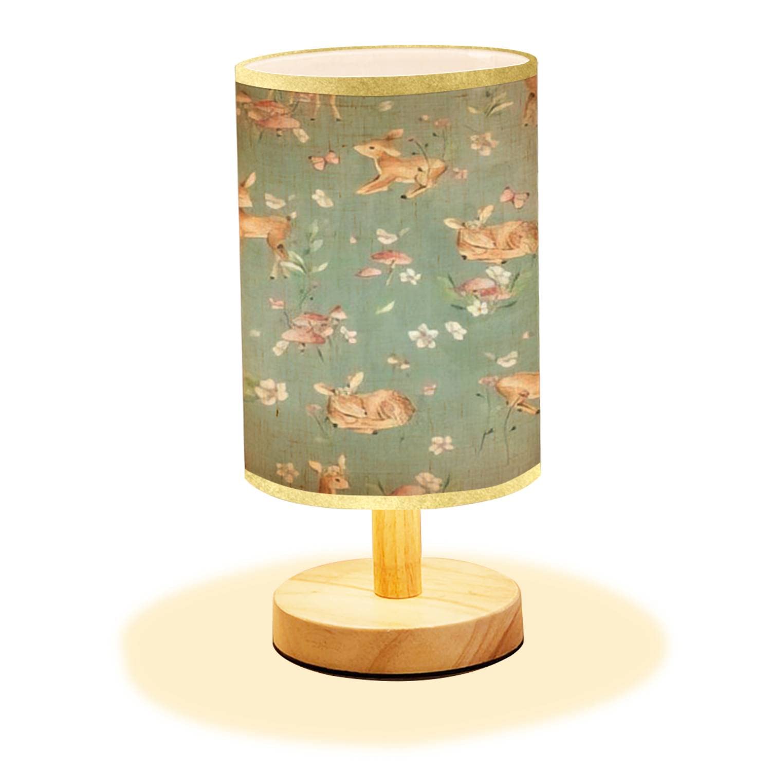 LOPYEIJFG minimalist bedside table lamp with clean lines creating a calm, focused workspace.