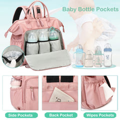 LORADI tote with fourteen pockets organizes baby gear for outings.