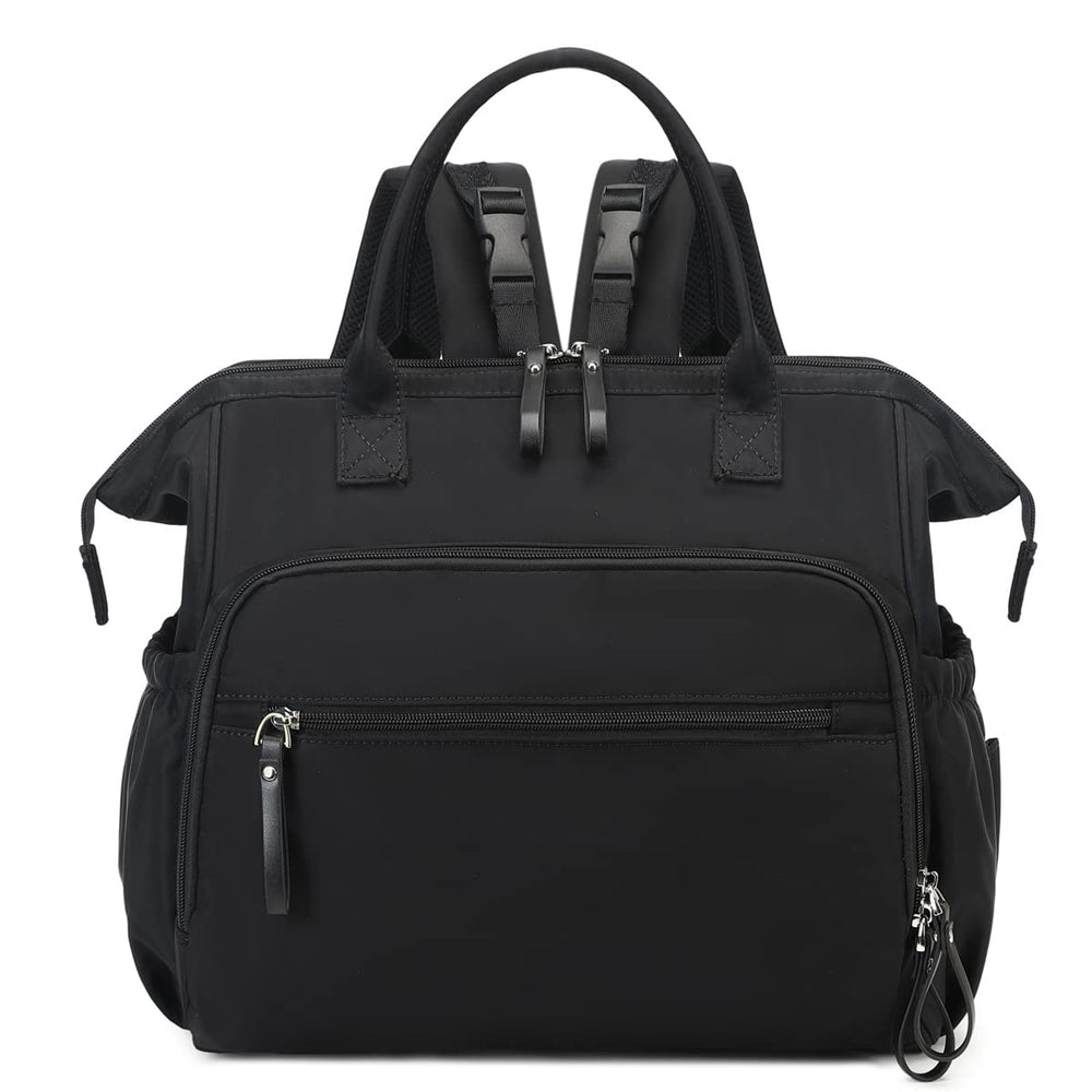 Loradi convertible-diaper-bag-tote top view shows organized interior for quick access.