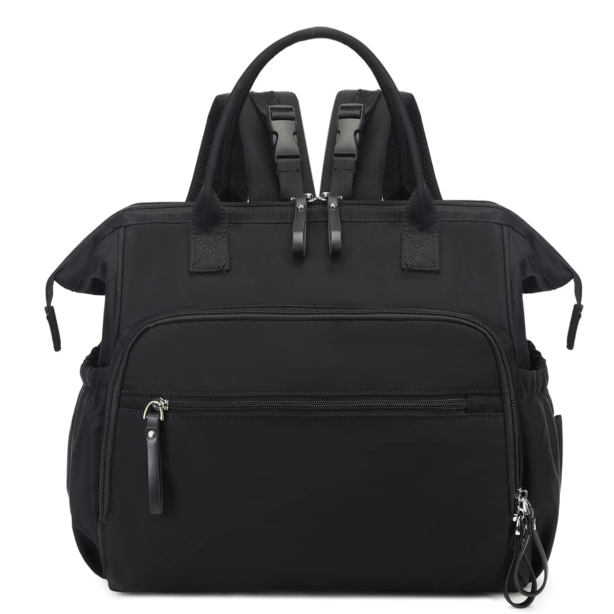 Loradi convertible-diaper-bag-tote top view shows organized interior for quick access.