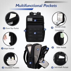 LORADI insulated bottle pockets in front for on-the-go feeding