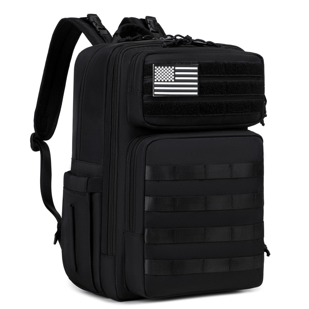 LORADI Dad Diaper Backpack front view highlighting rugged tactical design