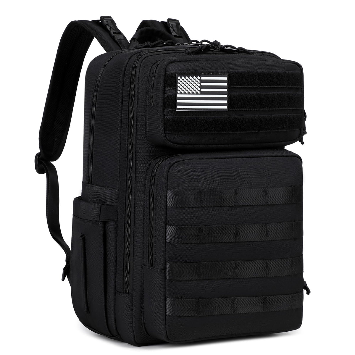 LORADI Dad Diaper Backpack front view highlighting rugged tactical design