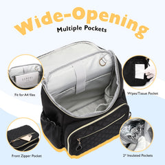 LORADI 14-inch padded laptop pocket keeps devices safe during trips