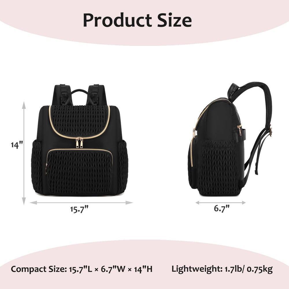 LORADI padded laptop pocket supports work-on-the-go with a 14-inch device