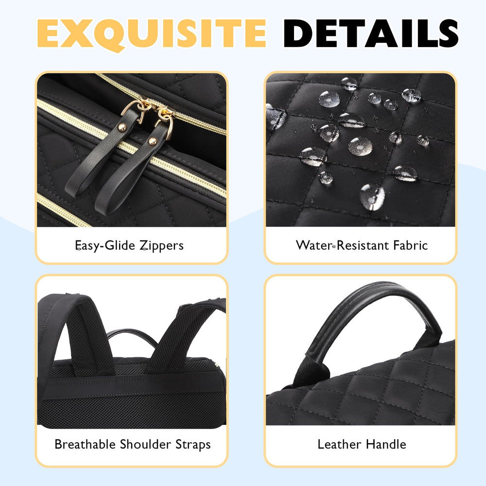 LORADI padded shoulder straps reduce pressure during long urban outings