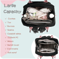 LORADI diaper bag water-resistant fabric to protect contents