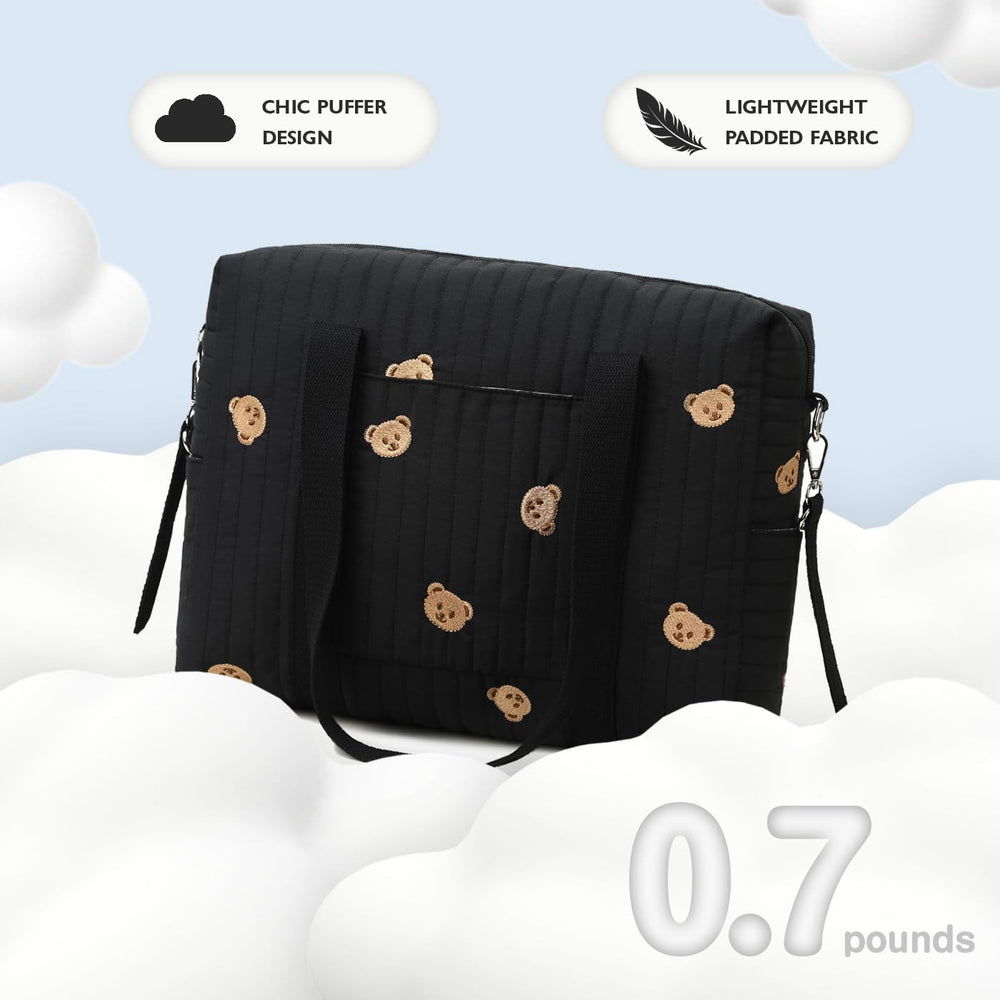 LORADI insulated pockets inside the bag help maintain bottle temperature during outings.