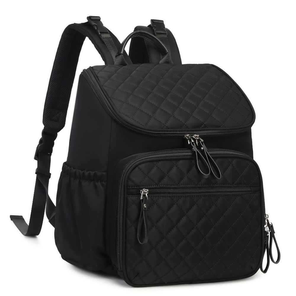 LORADI large-capacity diaper bag backpack with water-resistant fabric keeps baby gear dry on outings