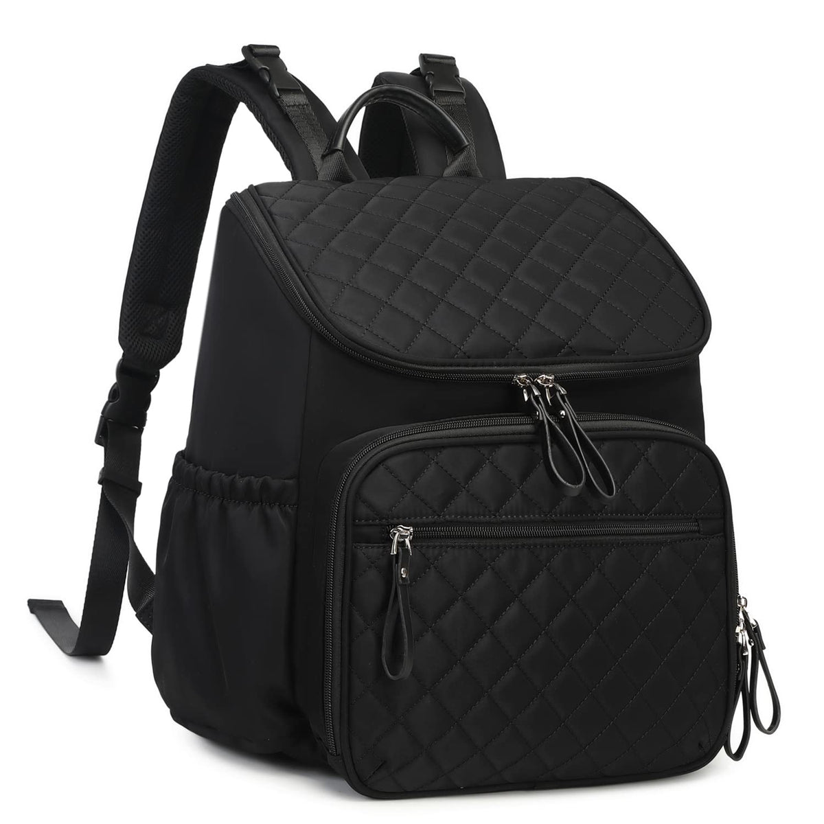 LORADI large-capacity diaper bag backpack with water-resistant fabric keeps baby gear dry on outings