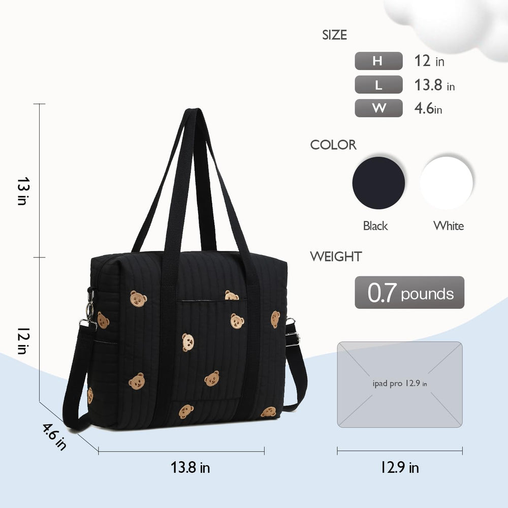 LORADI two side pockets provide quick access to tissues and bottles.