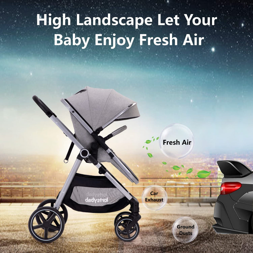 LORTSYBAB newborn to 36 months compatibility in grey