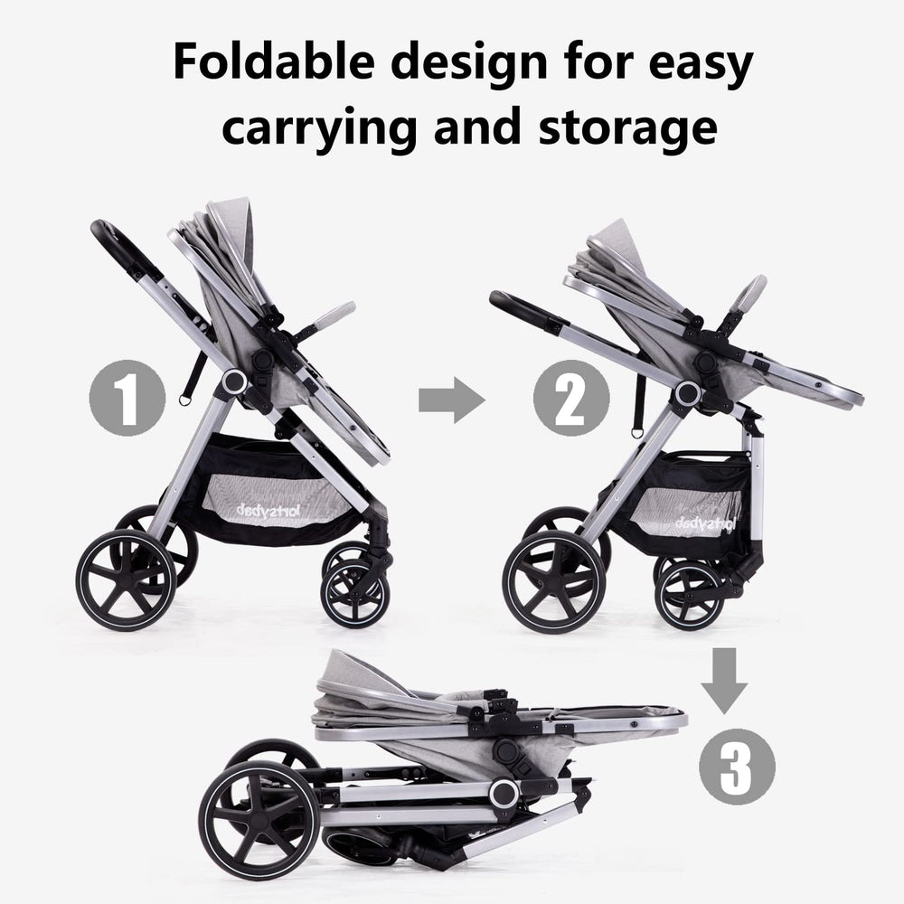 LORTSYBAB one-handed folding for quick travel setup