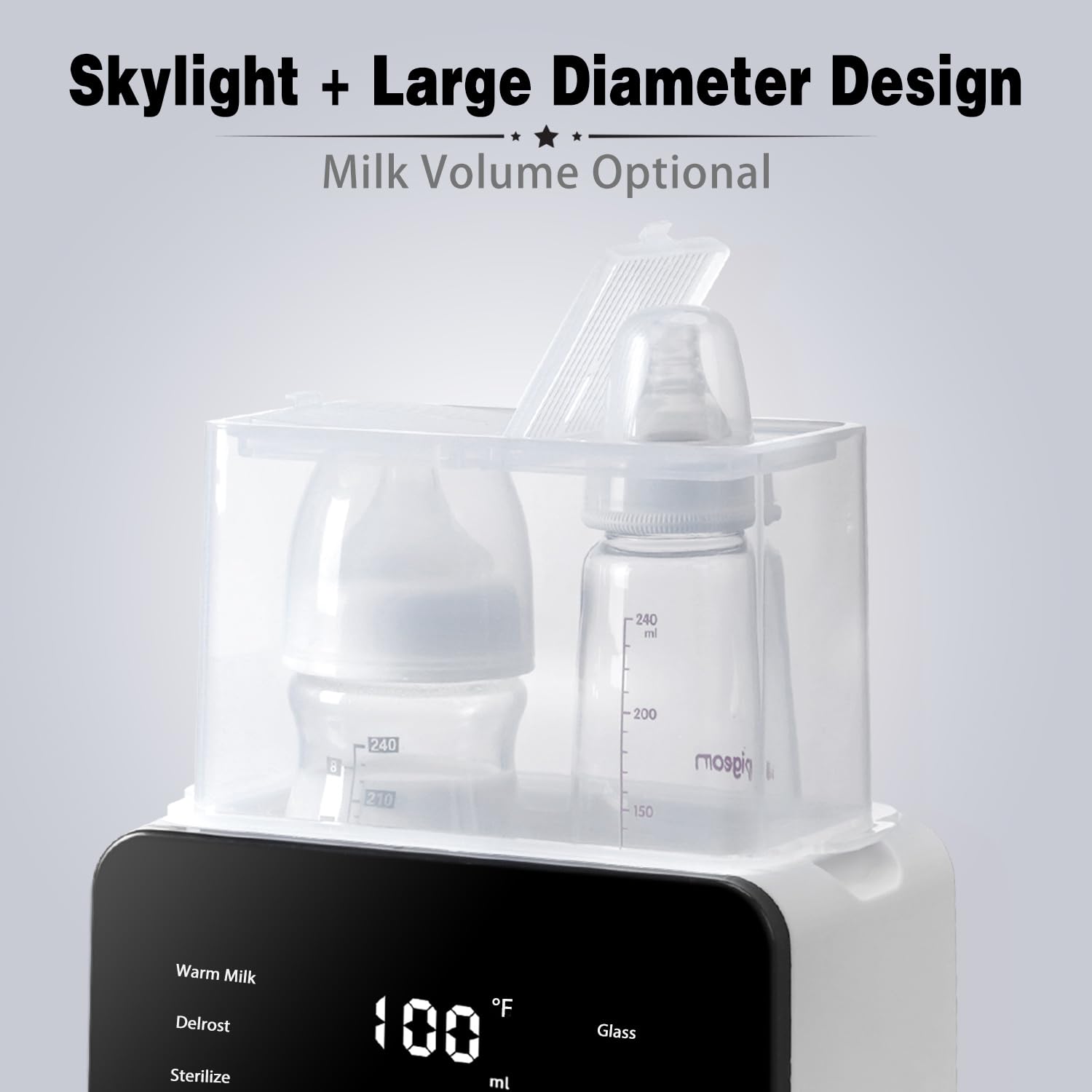 Losbenco milk warming in 2–7 minutes to comfortable body temperature.