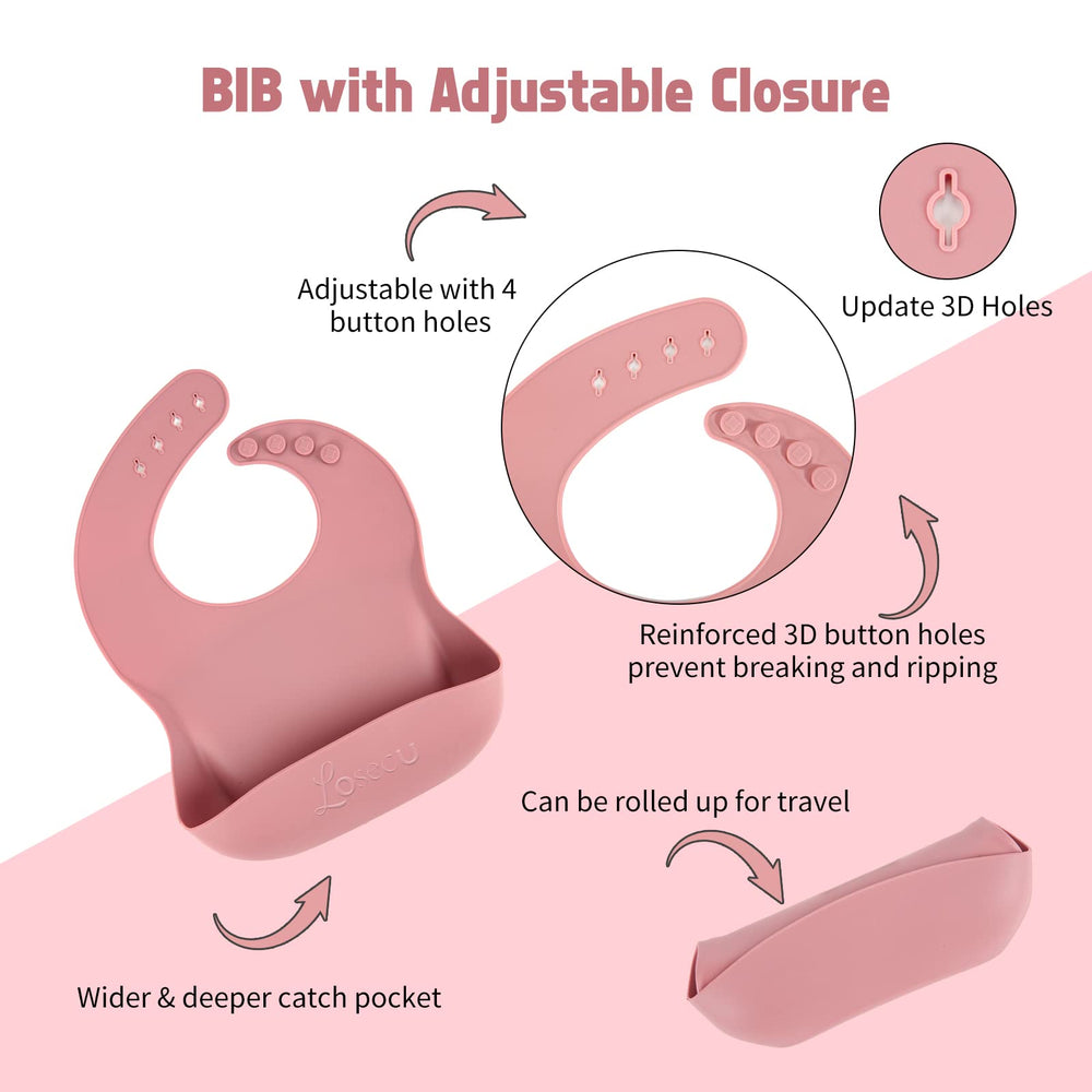 Losecu silicone feeding set sippy cup with easy-grip design for transition drinks