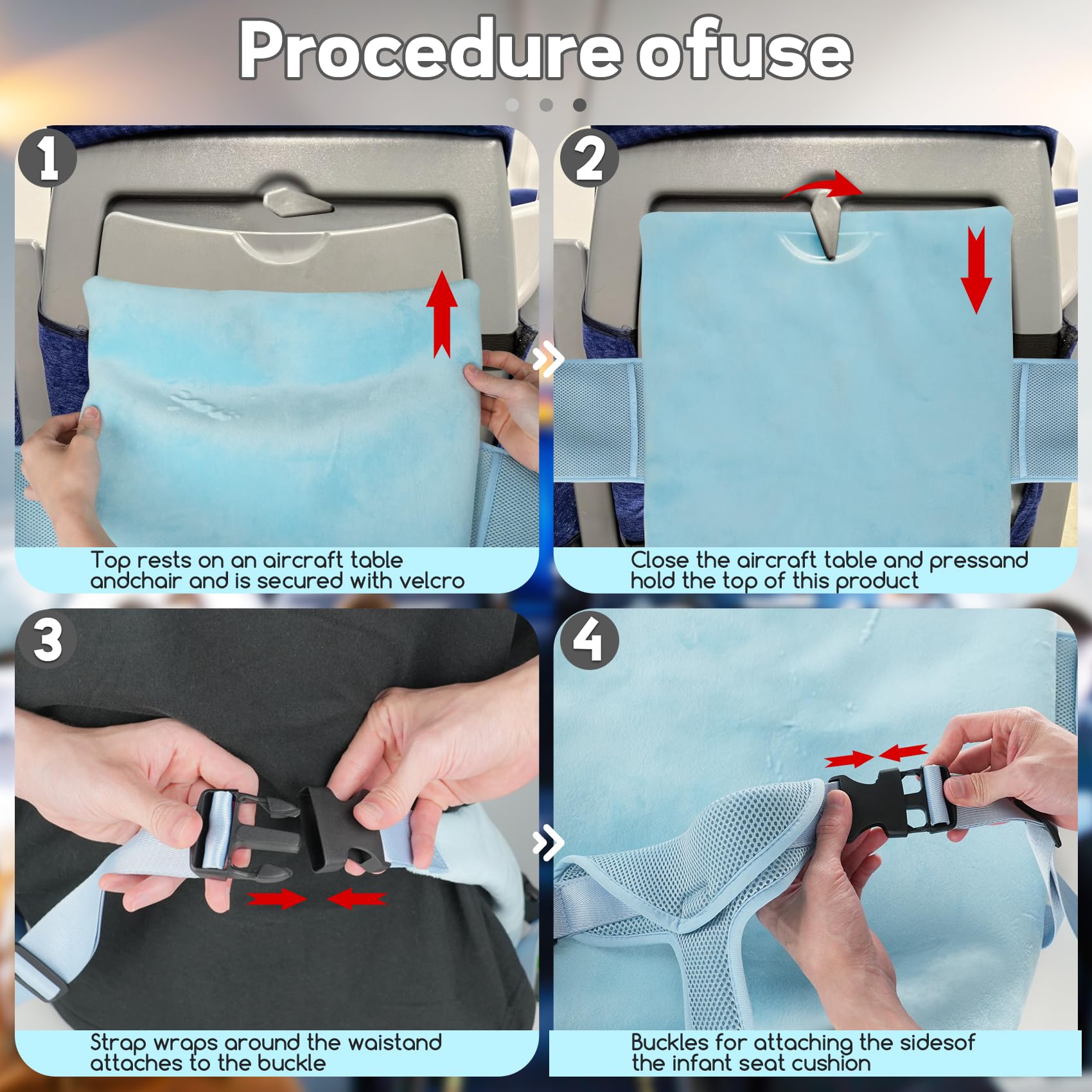 LoTanop toddler airplane bed portable-pack fits in a backpack for easy travel prep.