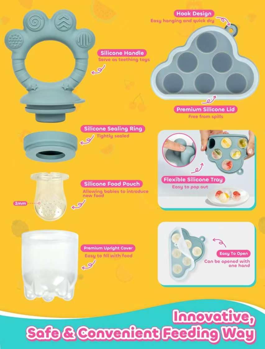LOTBILL cat-paw handle design helps little hands grip easily