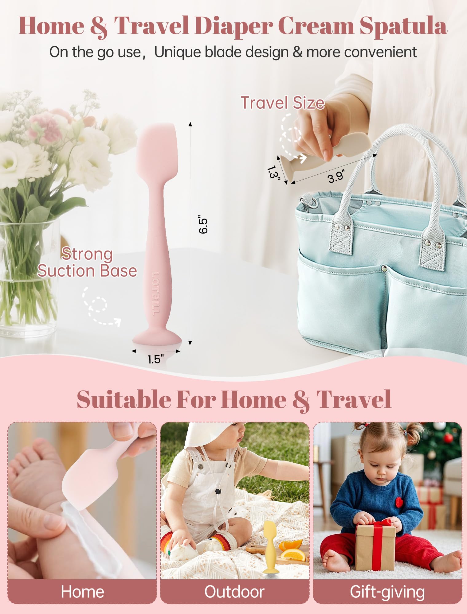 LOTBILL easy-clean design allows quick wipe and rinse after use.