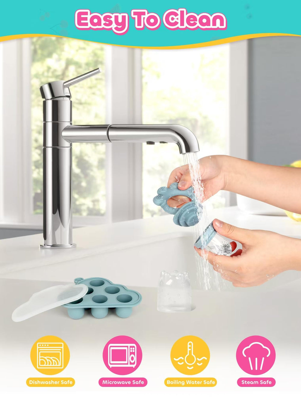 LOTBILL dishwasher-safe design makes cleanup quick and easy