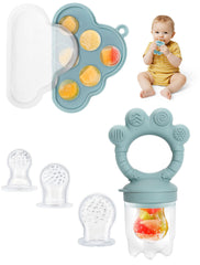 LOTBILL popsicle tray with soft pouch for safe frozen baby treats