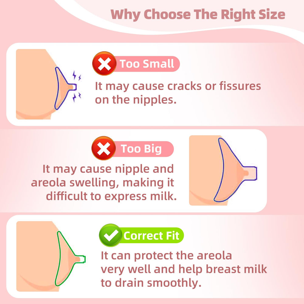 LOTBILL silicone nipple-sizer offers gentle, skin-friendly sizing for daily use