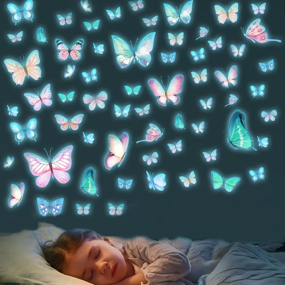 Lotusamber glow butterfly kids-room ambience helps create a warm nightlight