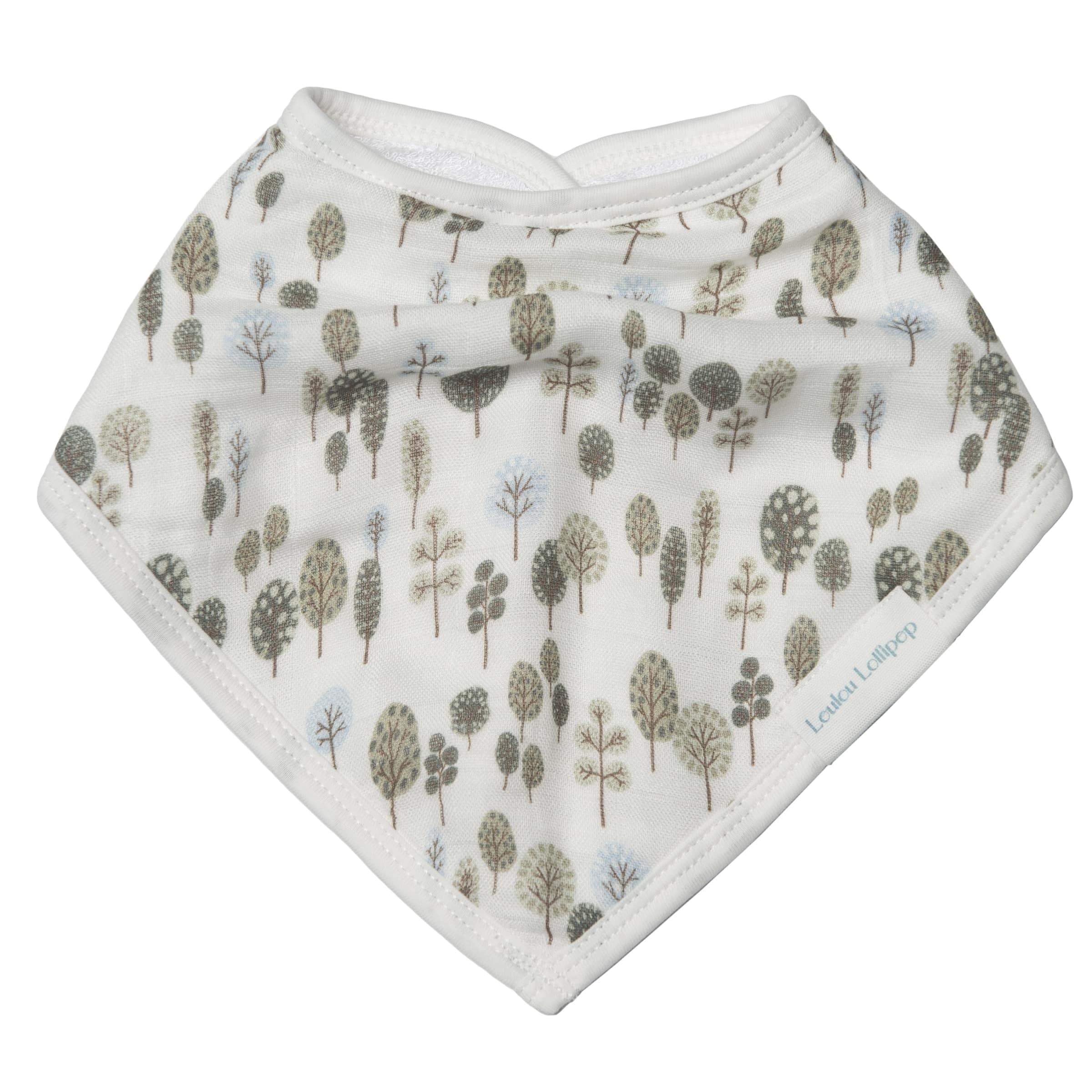 Loulou Lollipop bamboo muslin bib for lightweight comfort and easy washing