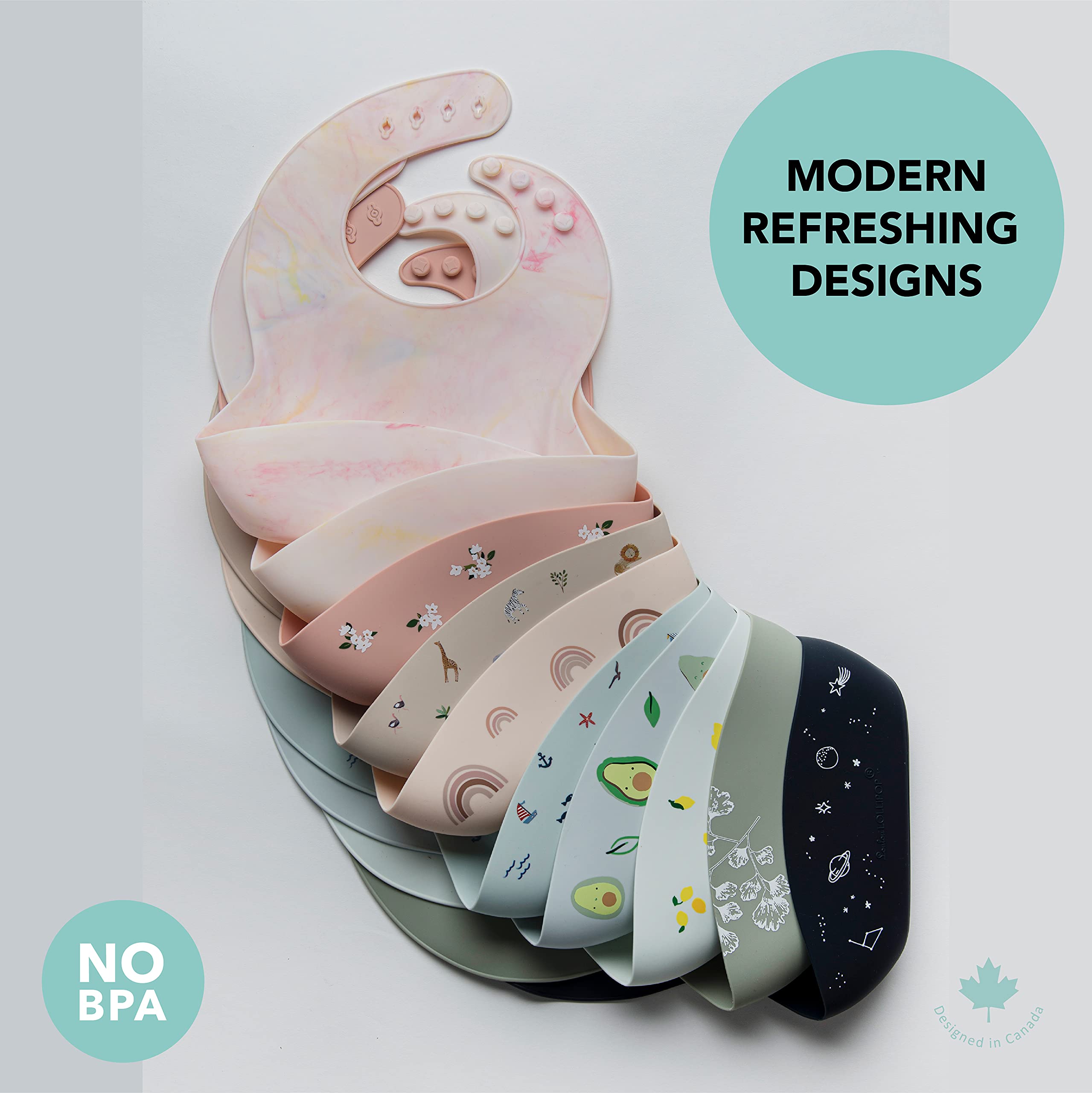 Loulou Lollipop bib coordinates with pacifier clips for cohesive gear.