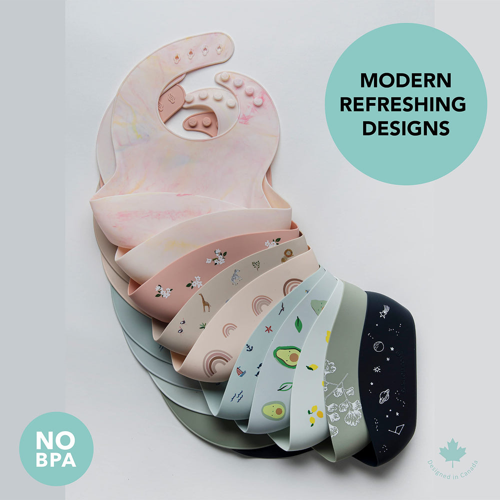 Loulou Lollipop bib coordinates with pacifier clips for cohesive gear.