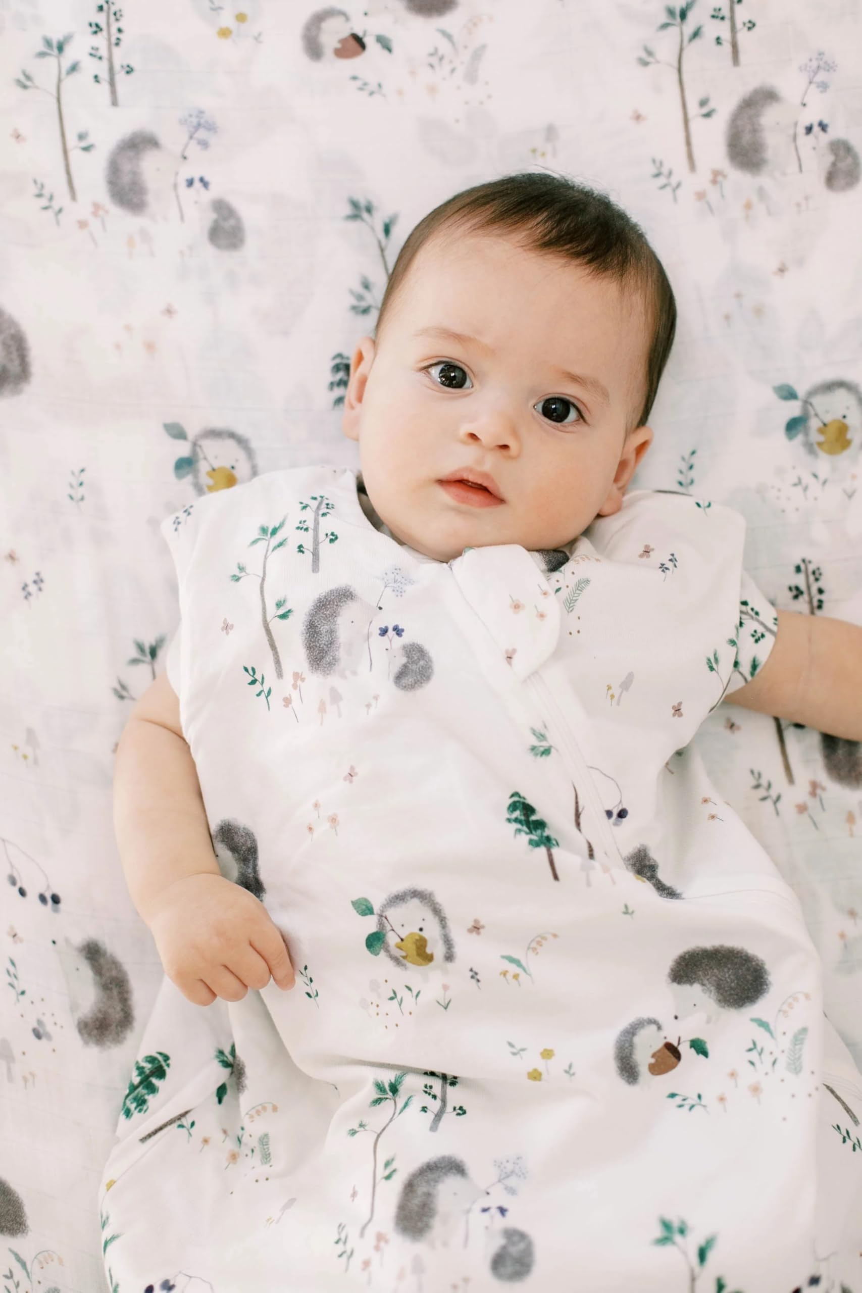 Loulou Lollipop breathable fabric close-up shows lightweight TENCEL Lyocell construction.