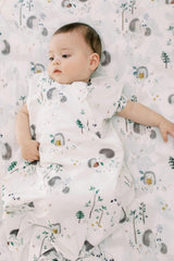 Loulou Lollipop machine-washable sleepsack dries on low heat.