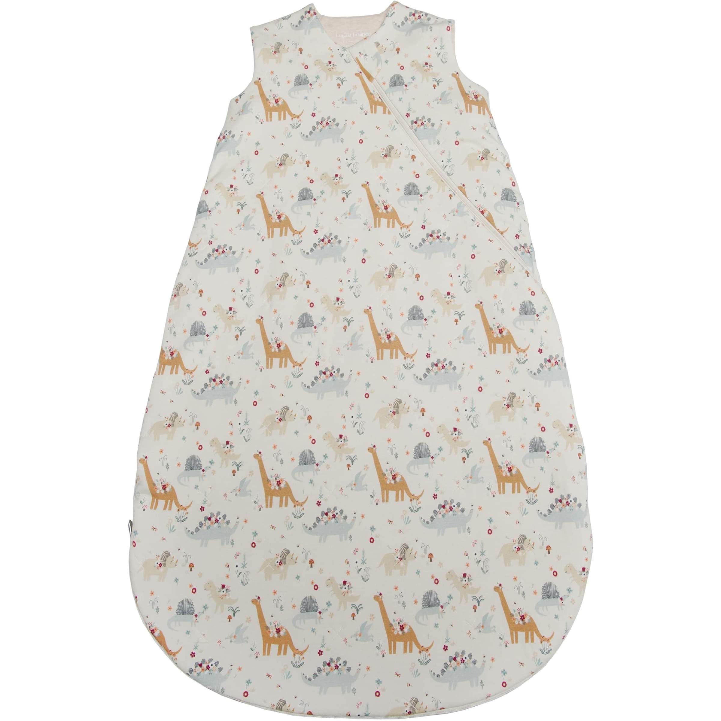 Loulou Lollipop wearable blanket in Baby Dinomite print with breathable TENCEL Lyocell for comfortable sleep