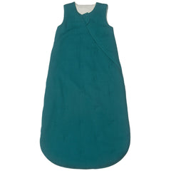 Loulou Lollipop waffle-peacock sleepsack shows breathable fabric for comfortable sleep