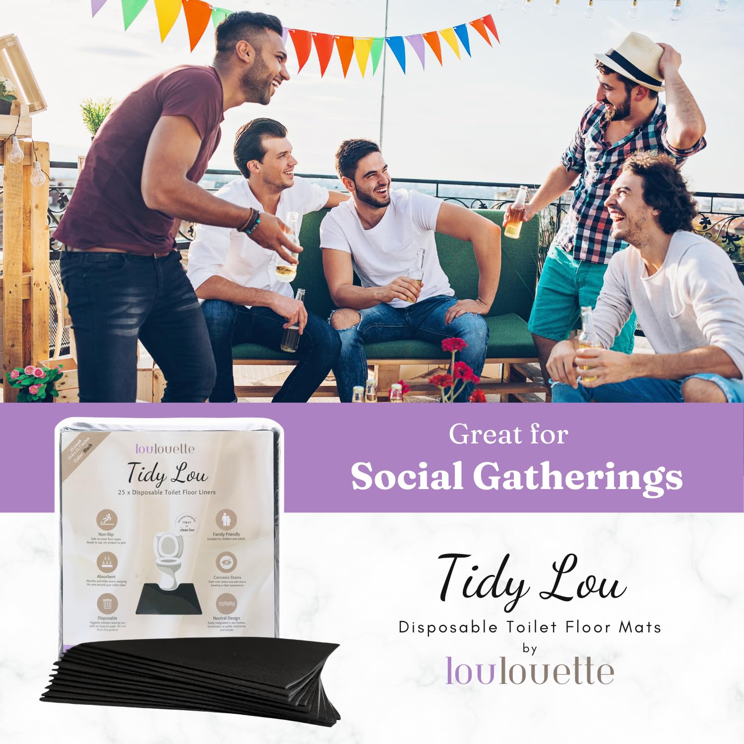 Loulouette Tidy Lou conceals stains with black color.